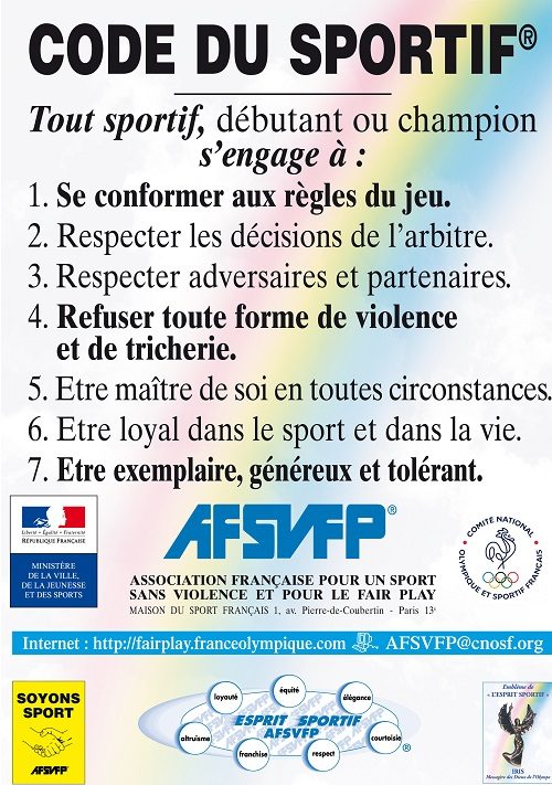 affiche code sportif a3